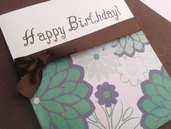 Items similar to Handmade Happy Birthday Card - Perfect for Fall ...