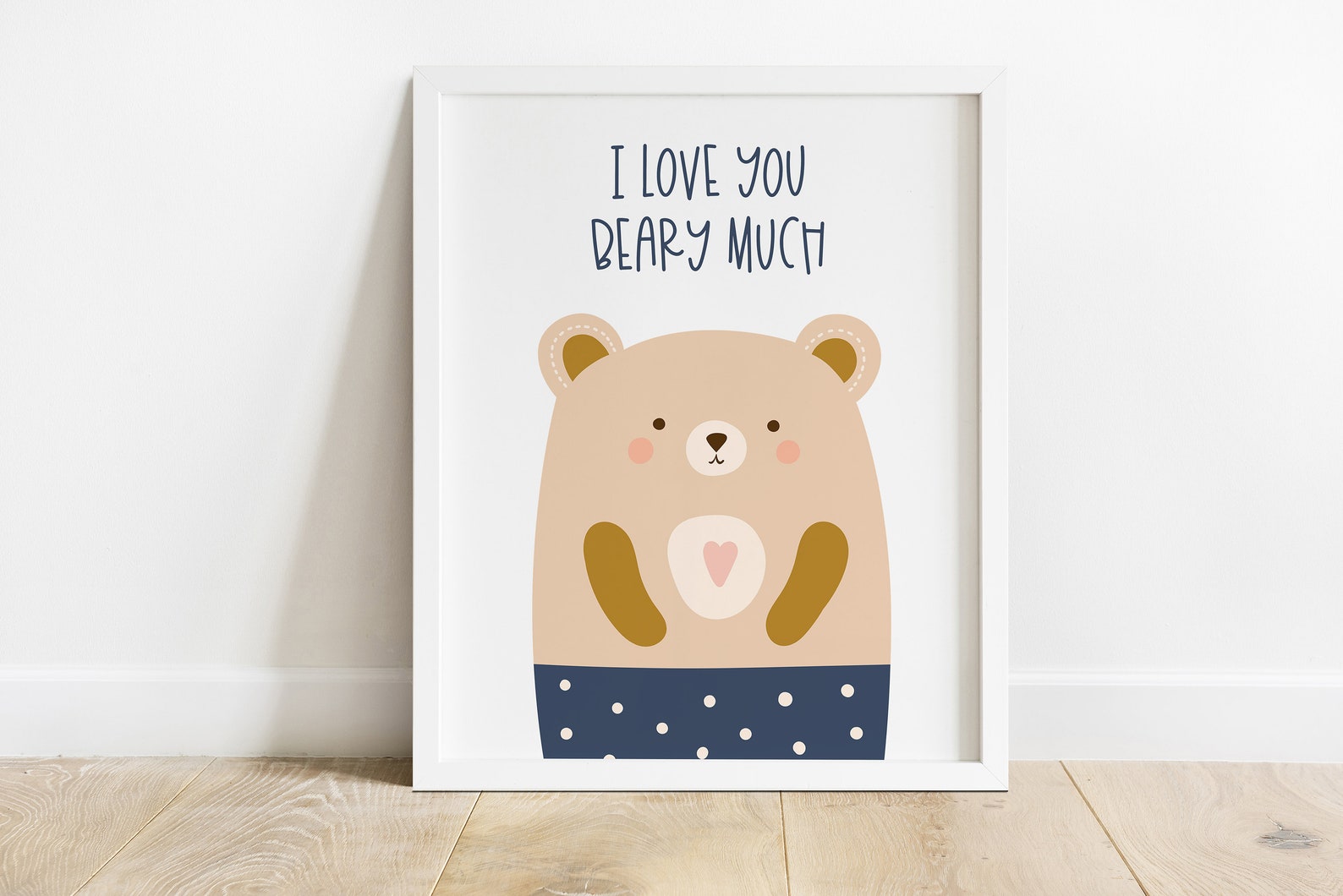 I Love You Beary Much Printable I Love You Nursery Art Bear - Etsy