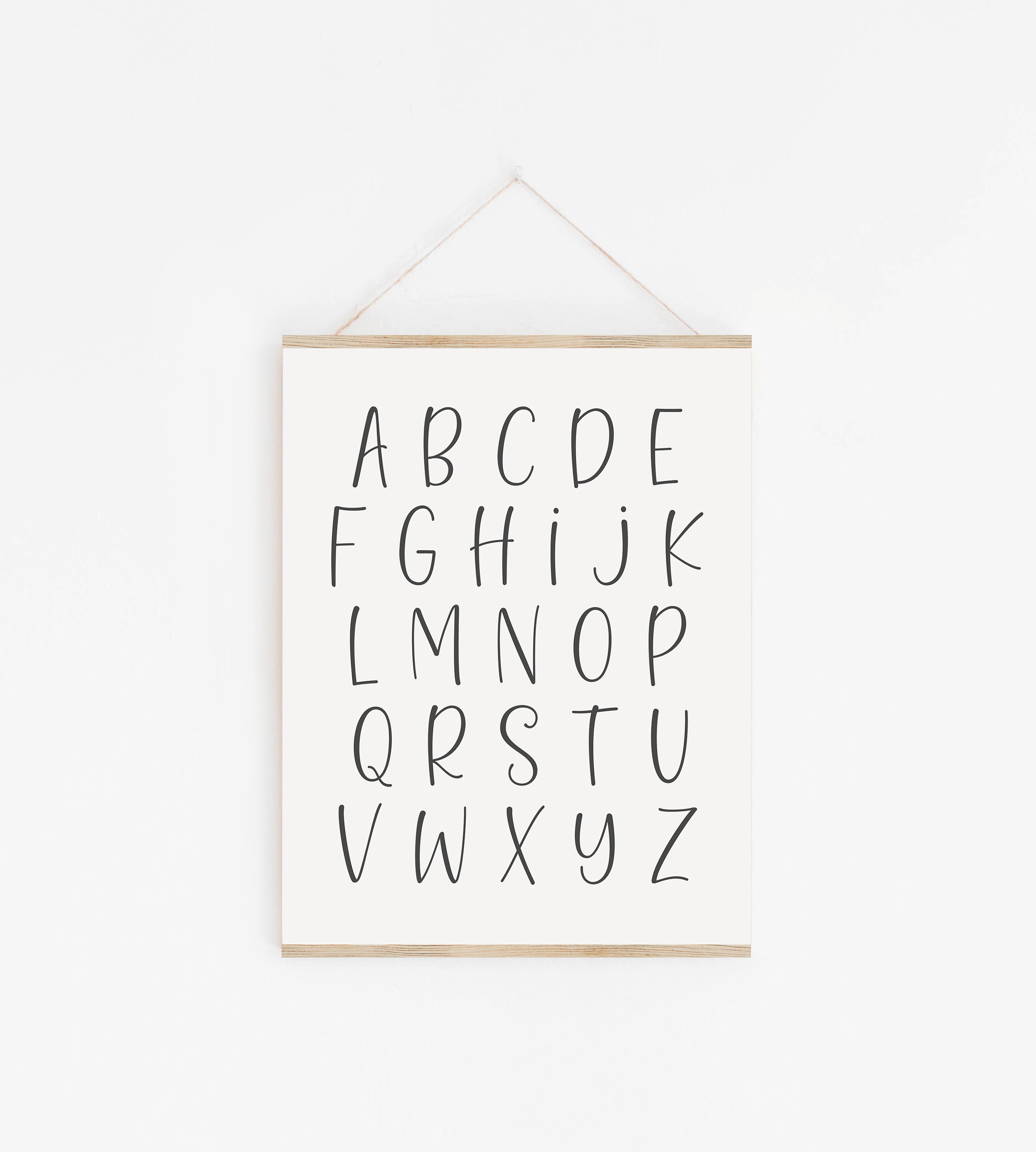 Alphabet Poster ABC Wall Art Alphabet Print Nursery Decor | Etsy