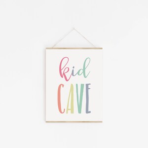 Kid Cave Printable, Kid Cave Sign, Kids Room Decor, Kids Wall Art ...