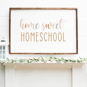Home Sweet Homeschool Printable, Home Sweet Homeschool Sign, Classroom ...