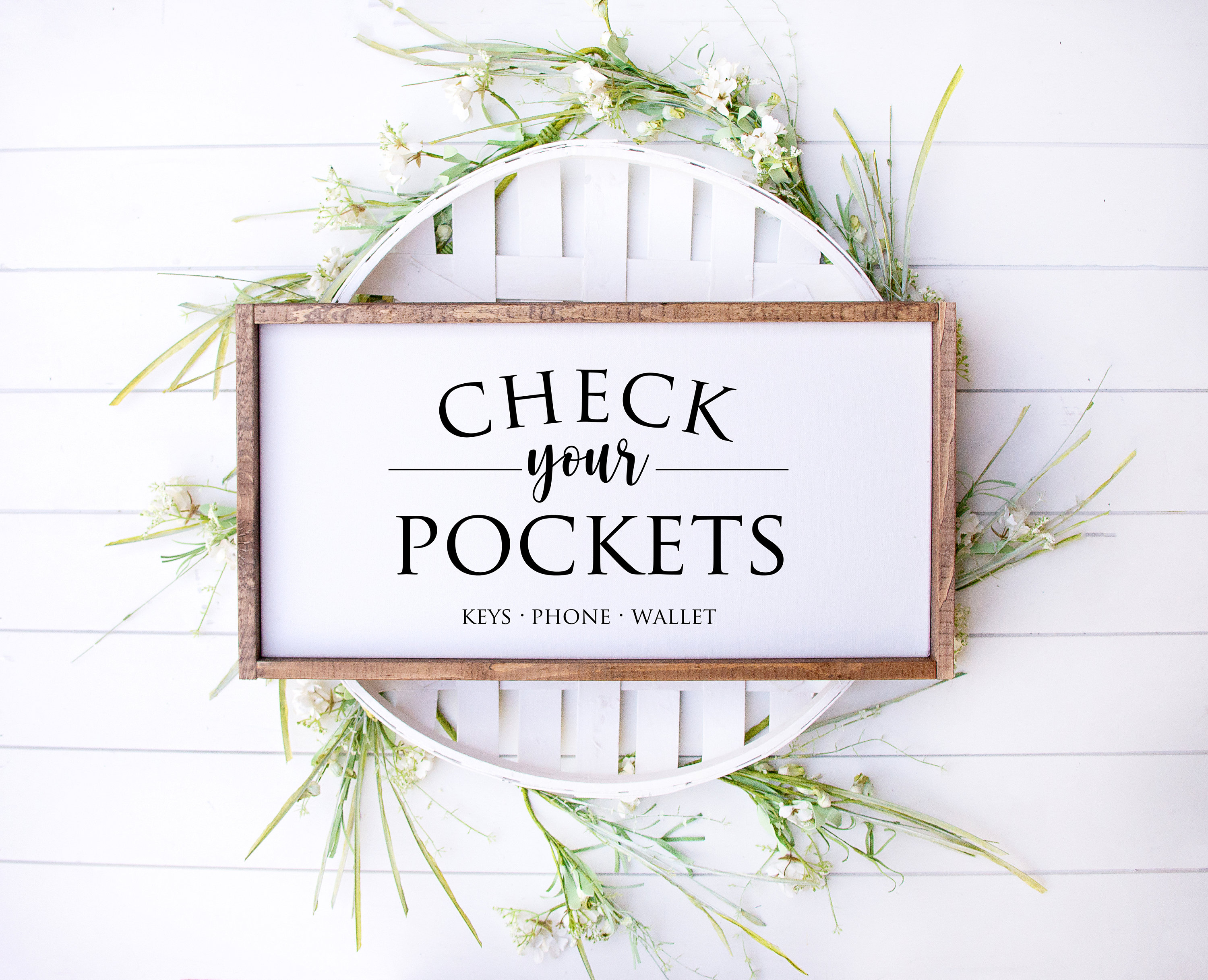 Check Your Pockets Printable Check Your Pockets Laundry Sign Etsy