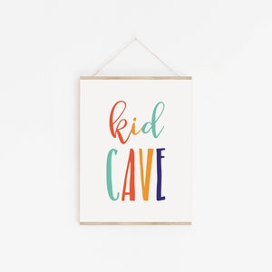 Kid Cave Printable, Kid Cave Sign, Playroom Decor, Kids Room Decor ...