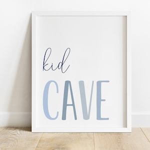 Kids Cave Printable, Playroom Decor, Kids Room Decor, Kids Wall Art ...