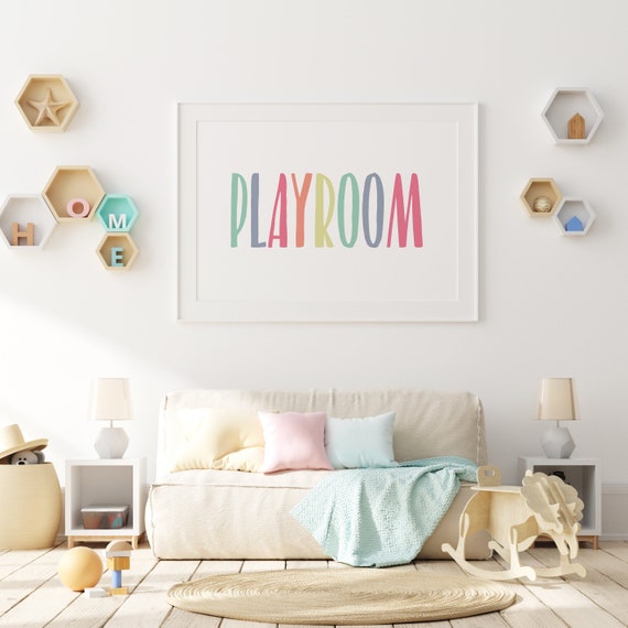 Playroom Print Playroom Wall Art Playroom Decor Kids Room | Etsy