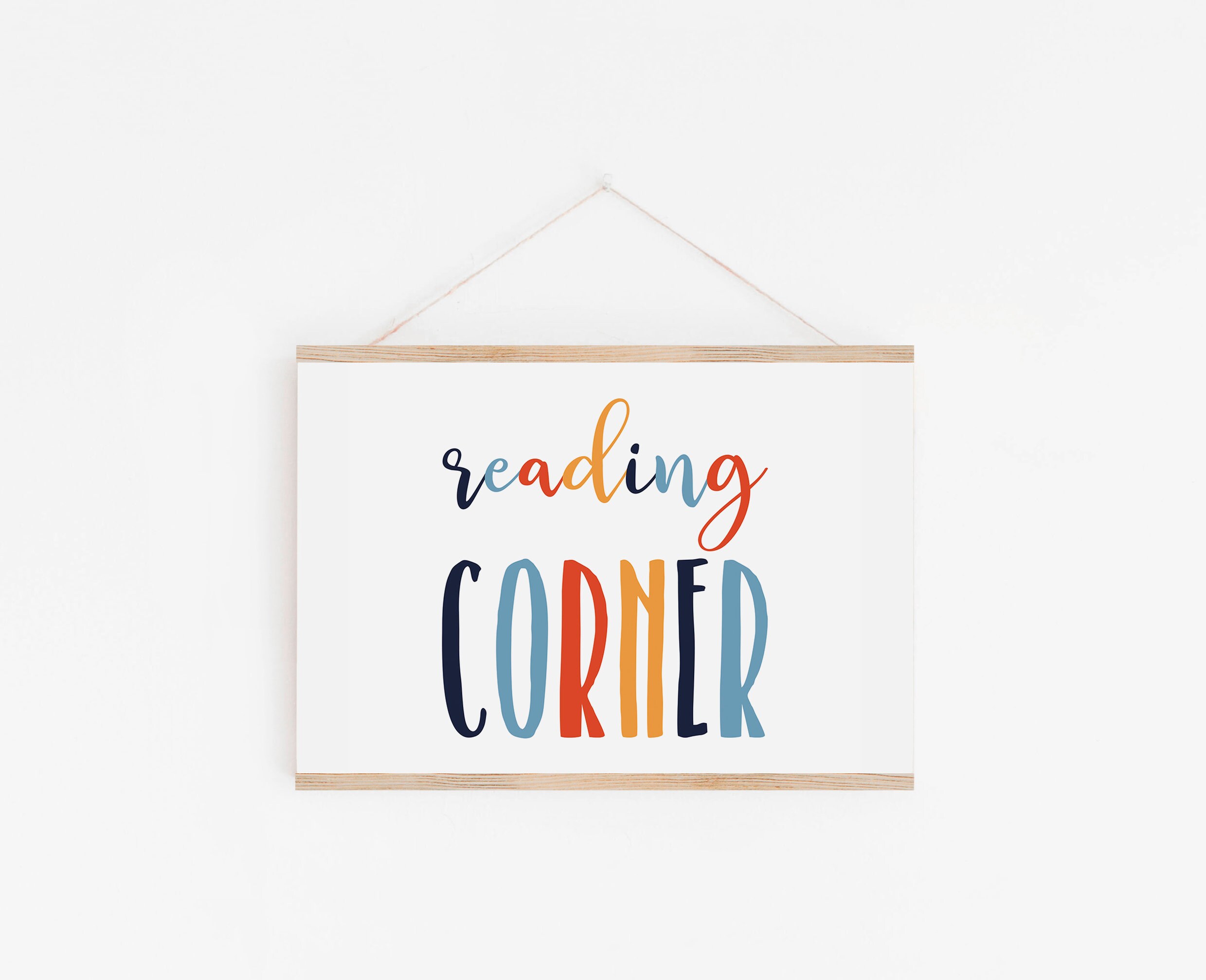 Reading Corner Printable Reading Corner Wall Art Reading Etsy