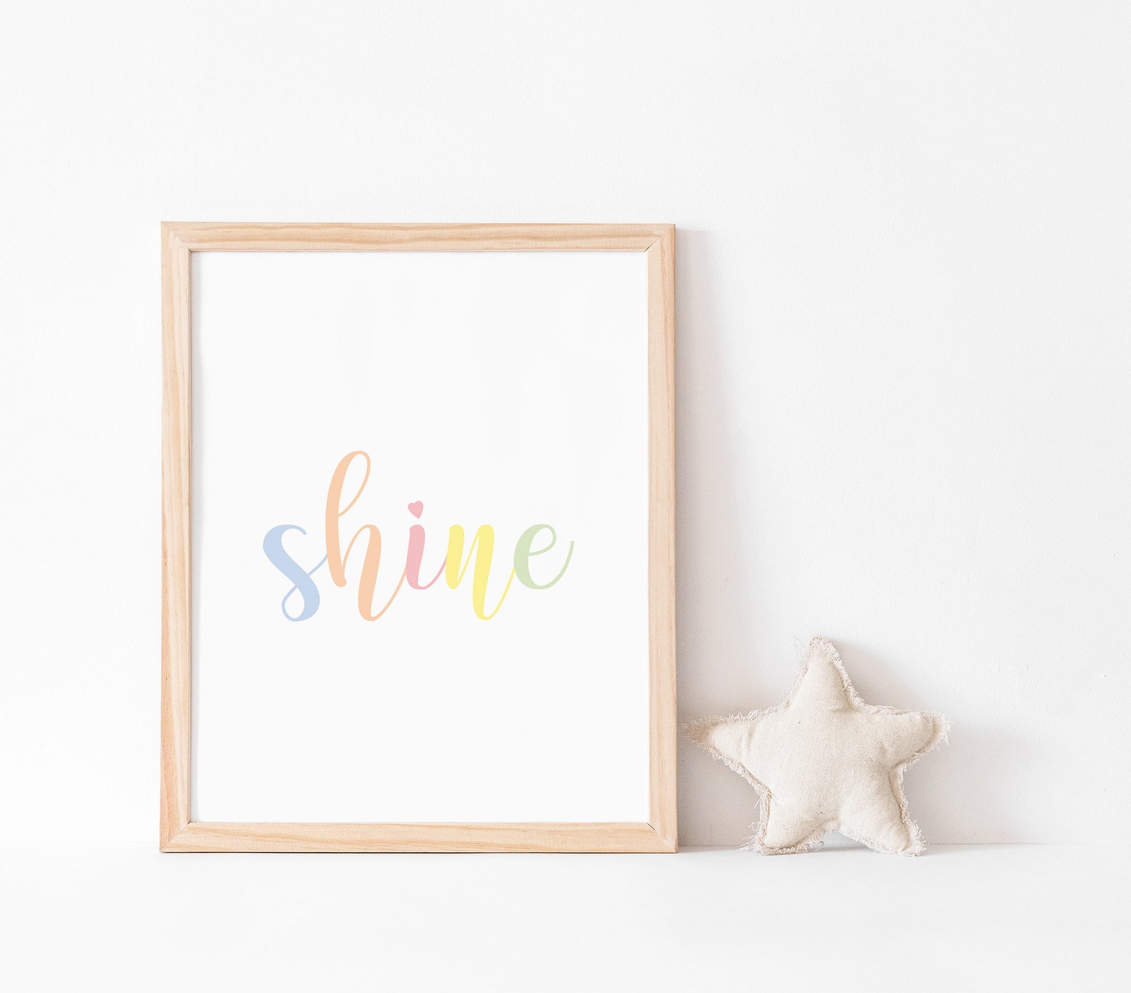 Shine Printable Printable Wall Art Quote for Nursery Girl | Etsy