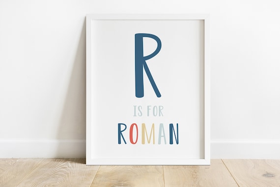 DIGITAL FILE Name Print Printable Name Art Name Wall Decor | Etsy