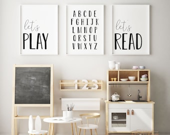 DIGITAL FILES, Classroom Posters, Playroom Wall Decor, Playroom Decor, Kids Wall Decor, Kids Room Decor, Kids Signs, Homeschool Decor