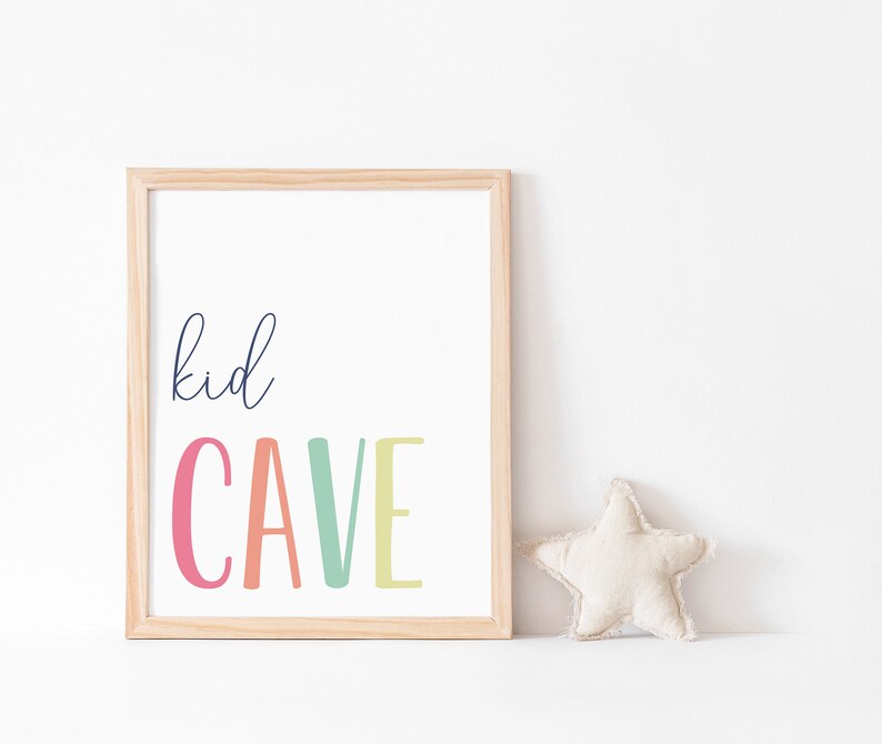 Kids Cave Printable Playroom Decor Kids Room Decor Kids - Etsy