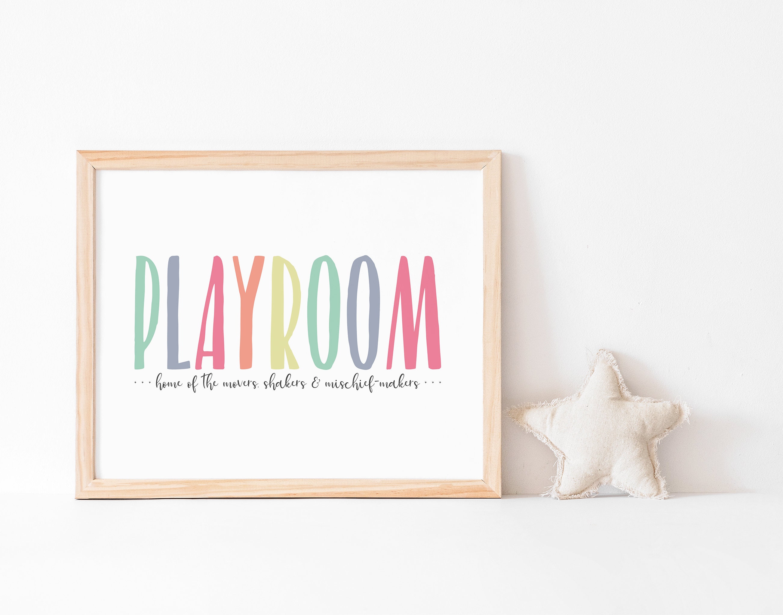 Playroom Printable Playroom Decor Wall Art for Kids Girls - Etsy