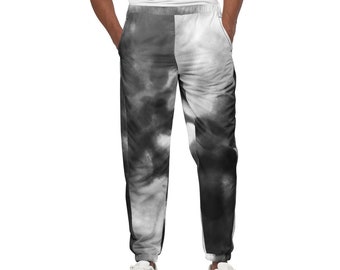 Unisex track pants in Black Tie-Dye