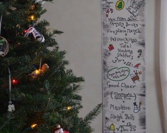 Disneyland Haunted Mansion Holiday Equation Decorative Banner / Scroll Decor