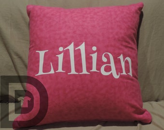 Pillow Cover with Name (Customizable)