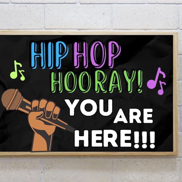 Hip Hop Hooray Classroom Decor - Bulletin Letters _ Rap Music Board - Fichiers PDF JPEG et PNG