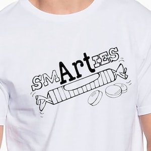 Art Smart Shirt Design - SVG Cut File -  Art Teacher - Art Student - Funny Custom Shirt
