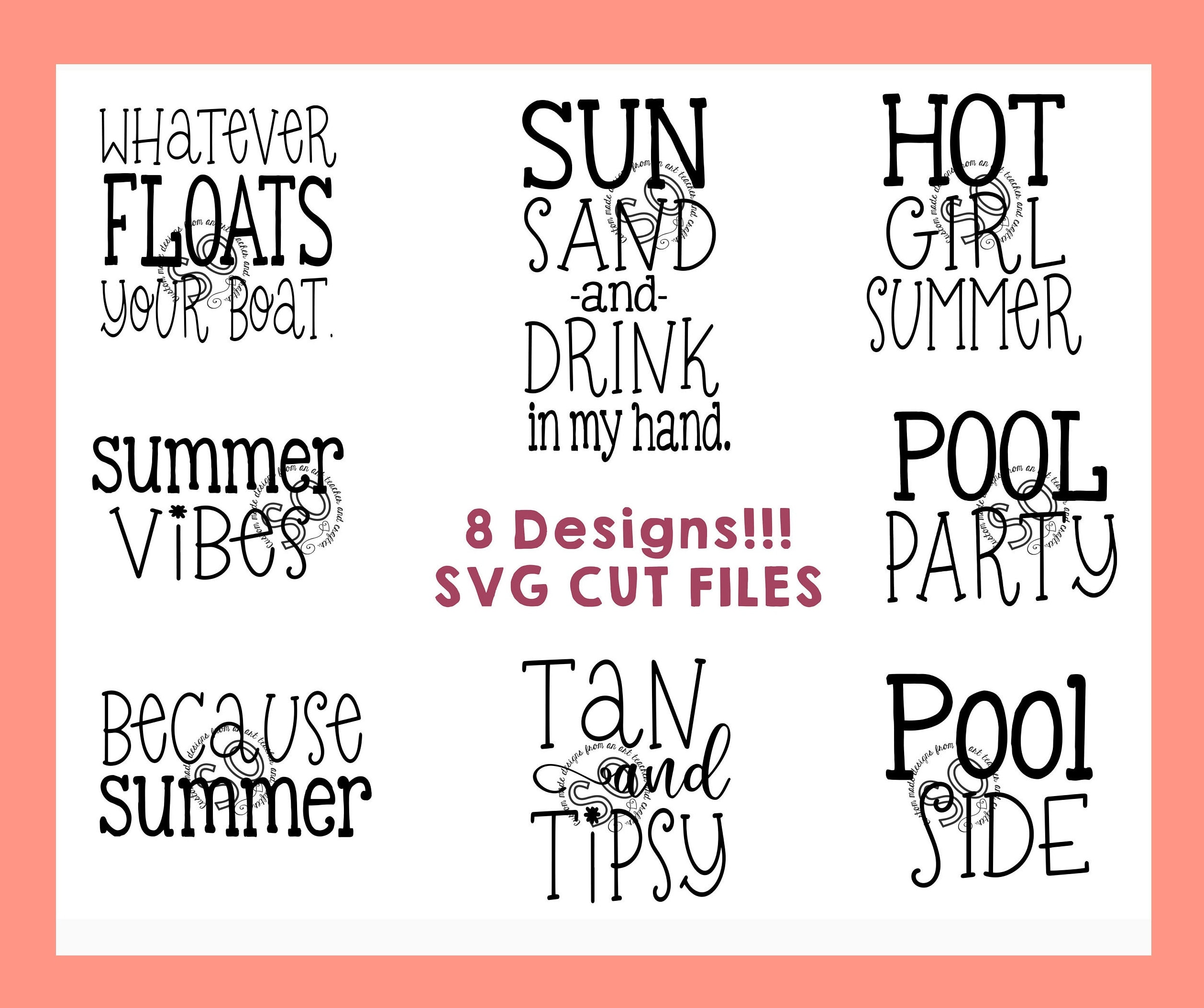 Adult Juice Pouch Design SVG FILES 8 Designs Summer Fun Etsy Canada