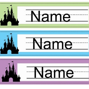 Magical Mickey Hat Castle NAME PLATES - Classroom Decor - Class Community -  Personalize/Custom Make Your Presentation