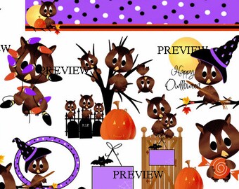 Halloween Owl Make your own Halloween party favors invitation secret spook printables treat bags scavenger hunt secret spook decoration