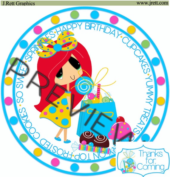 Susse Kleine Rote Haare Madchen Clipart Happy Birthday Etsy