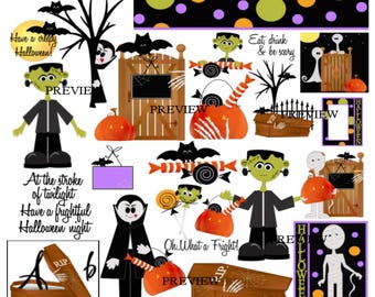 Jeepers Creepers PNG Halloween Make your own party favors invitation secret spook gifts printables treat bags scavenger hunt clip art