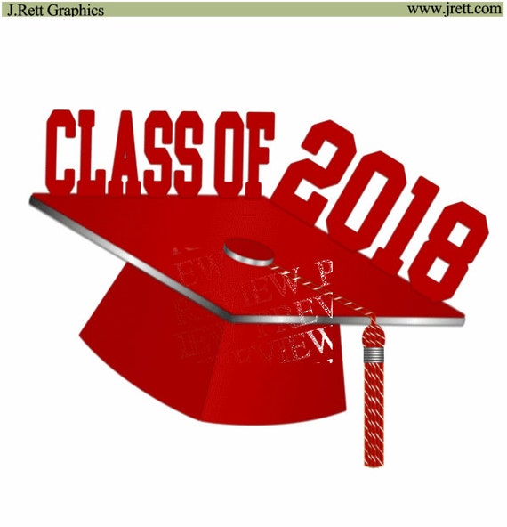Download Items similar to Graduation clip art, MORE COLORS, red ...