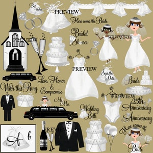 Hochzeit, Pearl machen Klammer eigene Brautdusche Hochzeit Einladungen Bausätze Karten Printables Kunst Ankündigungen Geschenke Clipart speichern das Datum