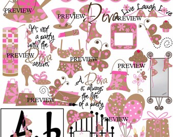 Girlfriends Daisy Diva Make your own, Birthday Card, printable cards, party printables, printable invite, activity sheets sleepover girls