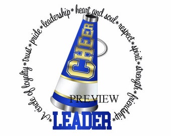 Cheerleader clip art, MANY COLORS, royal blue gold cheer clipart, cheerleading graphics, birthday party kits spirit t shirts, school cheer