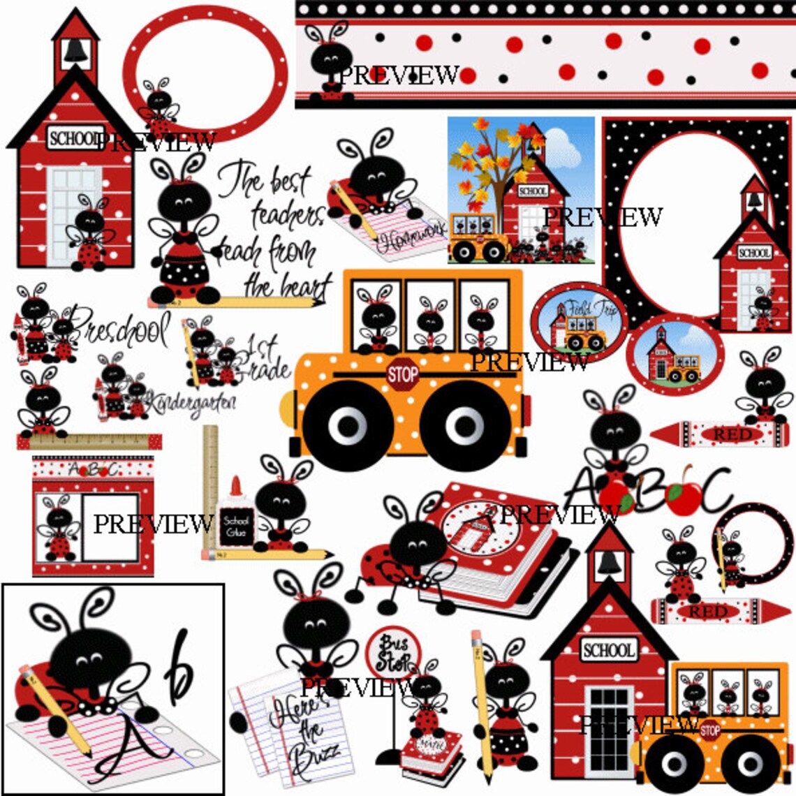 Ladybug School Make Your Own, Activity Sheets, Worksheets, Back to ...