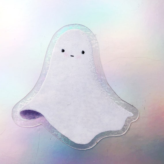 Spoopy Ghost Clear Vinyl Sticker - Etsy