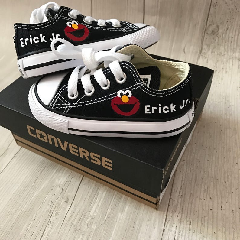 Elmo inspired Shoes personalized chuck taylors customized Elmo inspired Shoes personalized chuck taylors customized