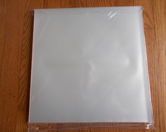 100 Plastic Outer Sleeves Vinyl  Record 12" LP Album Plastic Covers Clear Poly Bags