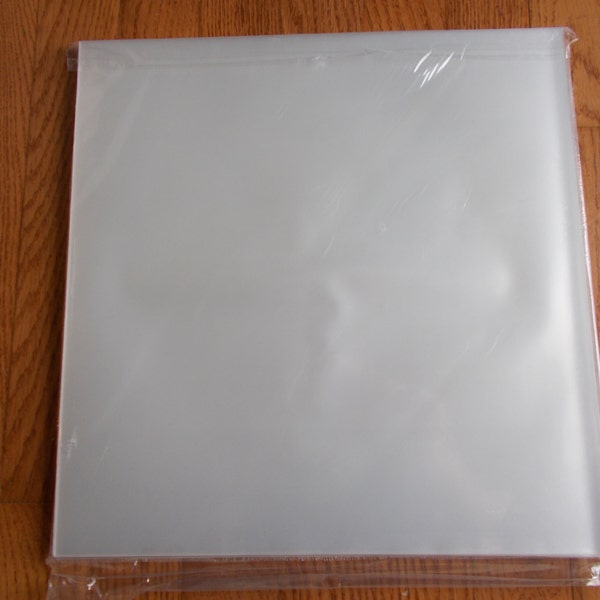 100 Plastic Outer Sleeves Vinyl  Record 12" LP Album Plastic Covers Clear Poly Bags