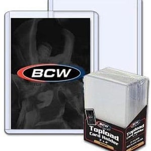 Pacote / 25 BCW Premium Plástico Rígido Suportes para cartões colecionáveis de beisebol Topload 15 mil protetor Pokémon Toploader