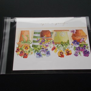 100 5 1/4 x 7 1/4 Clear Resealable Cello Bag Envelope for 5x7 Photos, Art Prints, A7 Card, Greeting Cards, Acid Free image 2
