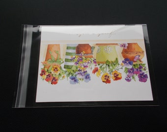 100 A6 cello bags - clear, 1.6 Mil, transparent, peel and seal, Cellophane Envelope, Fits A6 Cards W/o Envelope