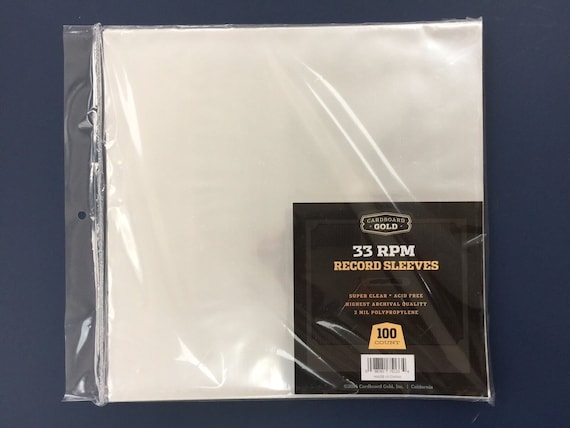 Vinyl Record Outer Sleeves in Clear