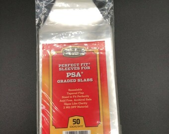 50 Perfect Fit Sleeves for PSA Graded Slabs Cardboard Gold Snug Fit 2 Mil -  Etsy UK