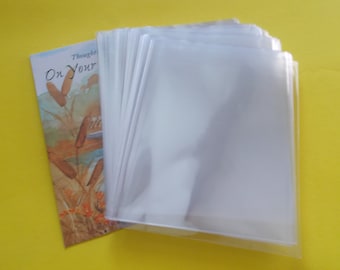 plastic greeting card sleeves Amazon.com: Juvale Card Sleeves - 7.6 x 5.7 in, Clear, 300 Pack main image 1