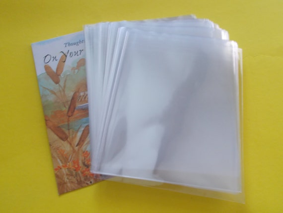 100 6.5 X 9.5 Cello Bags Open Ended Non Adhesive Flat
