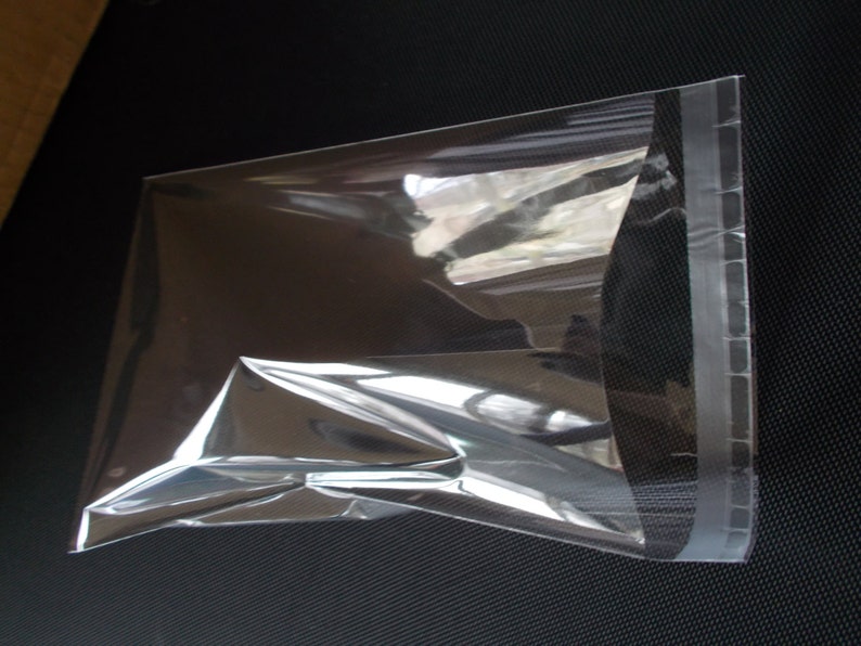 500 Pcs 9x12 Clear Resealable Poly Cello Cellophane Sleeves 9 x 12 Bags 
