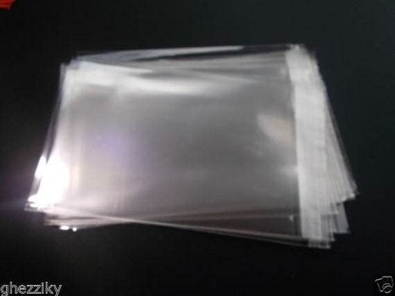 Clear Tape Resealable Cello Bags, 10x13, 100 Pack