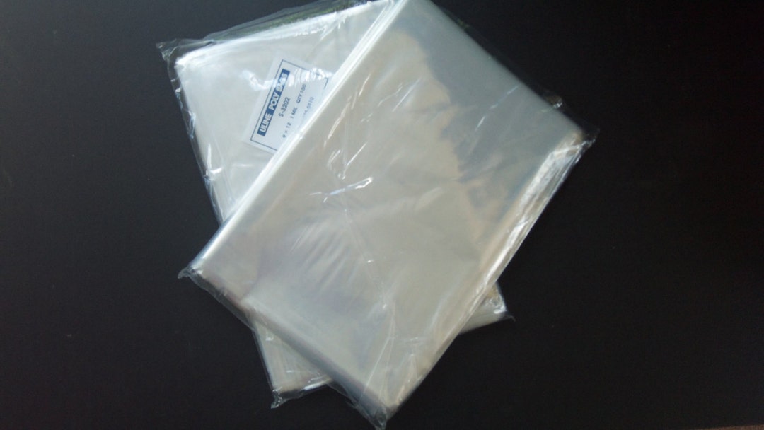 Bags　Large　Plastic　Mil　Flat　Poly　Top　Etsy　100　Clear　Clear　Open