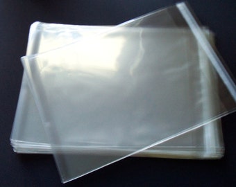 250 8 1/4 x 10 1/8 Inch Resealable Cello Plastic Bags Sleeves Crystal Clear (8x10) Photo Art  Packaging