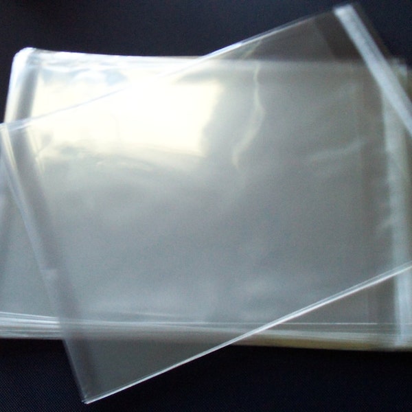 300 8 1/4 x 10 1/8 Inch Resealable Cello Plastic Bags Sleeves Crystal Clear (8x10) Photo Art Packaging
