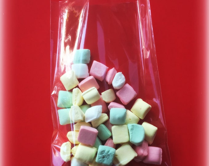 100 Pcs 5x7 O Clear Flat Cello Cellophane Treat Bags Good For Bakery