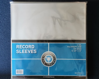 1000 Record Outer Sleeves Vinyl  Record 12" LP Album 33 RPM Plastic Covers Clear Bags