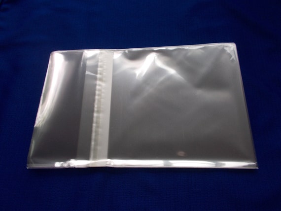 100 Clear Cello Bags, 9x12 Inch,Resealable OPP Poly Cellophane,1.2 mil, 9  x 12