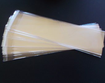 100 Cellophanbeutel Umschläge 2 1/2 x 8 "für Lesezeichen Süßigkeiten Zuckerstangen Säure und Lignin frei